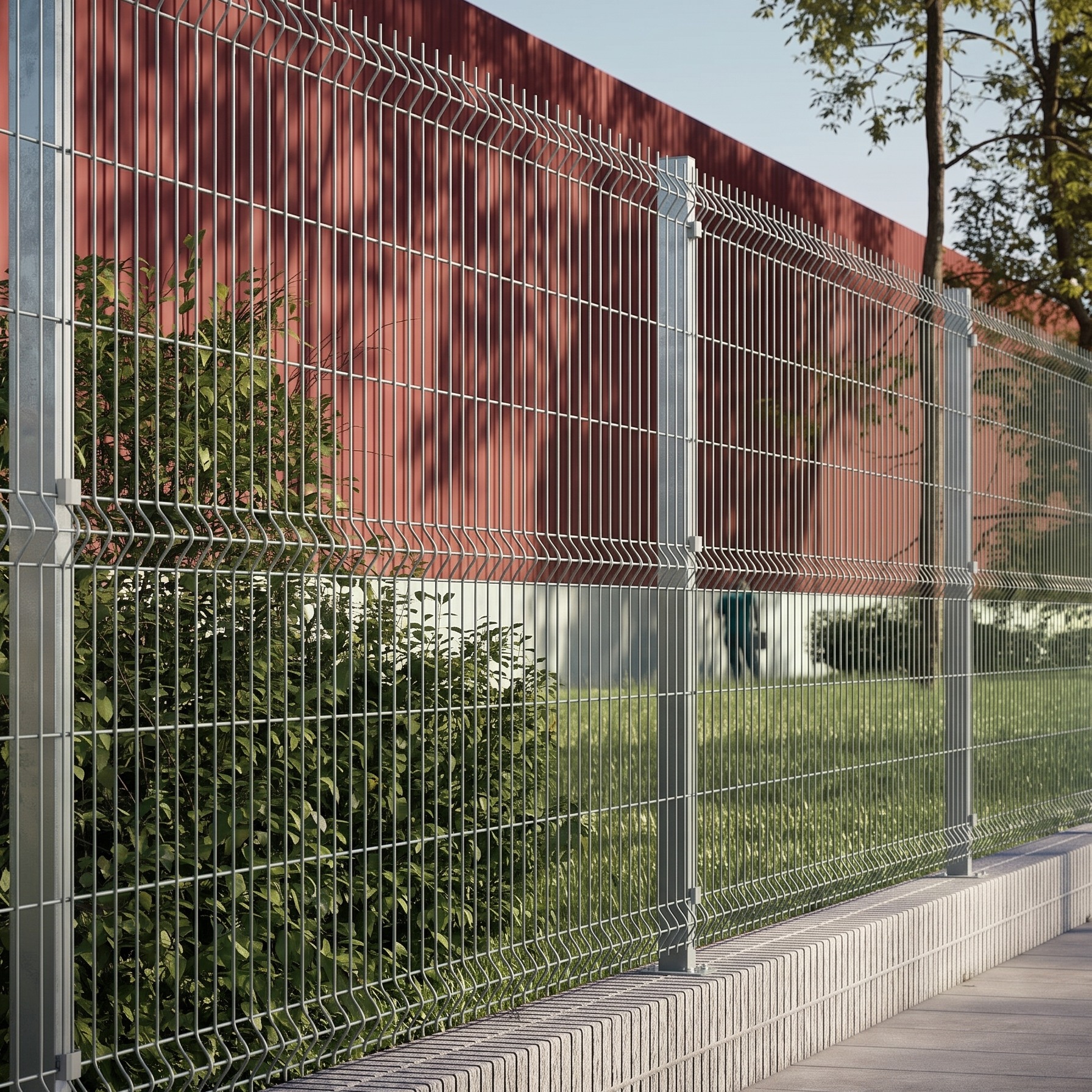 Gradil Light galvanizado 1,03 m instalado — cenário industrial