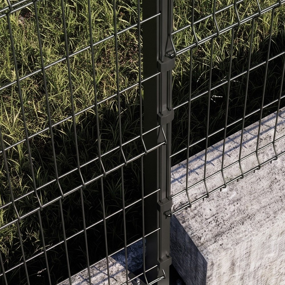 Montante 60×40 Parafusado 2,10 m — Preto — Postes e Montantes