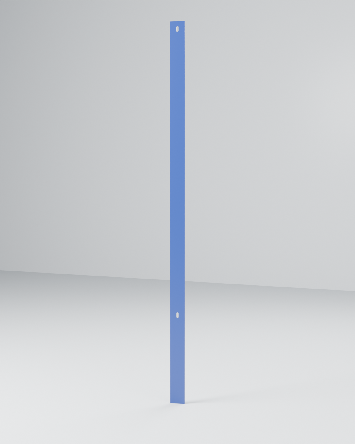 Montante Chato 3"×1/4" Chumbado 2,00 m — Azul — Postes e Montantes