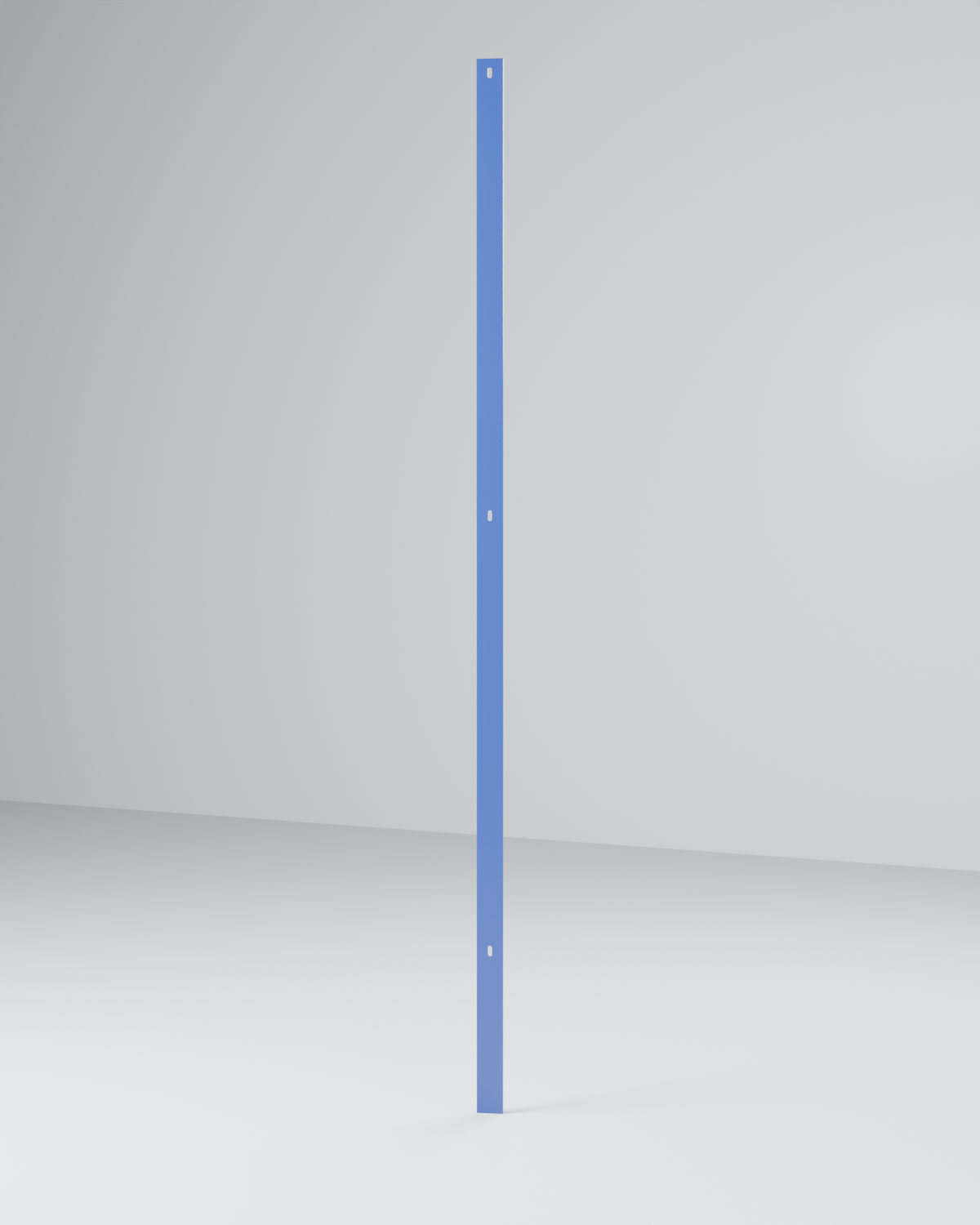Montante Chato 3"×1/4" Chumbado 3,00 m — Azul — Postes e Montantes