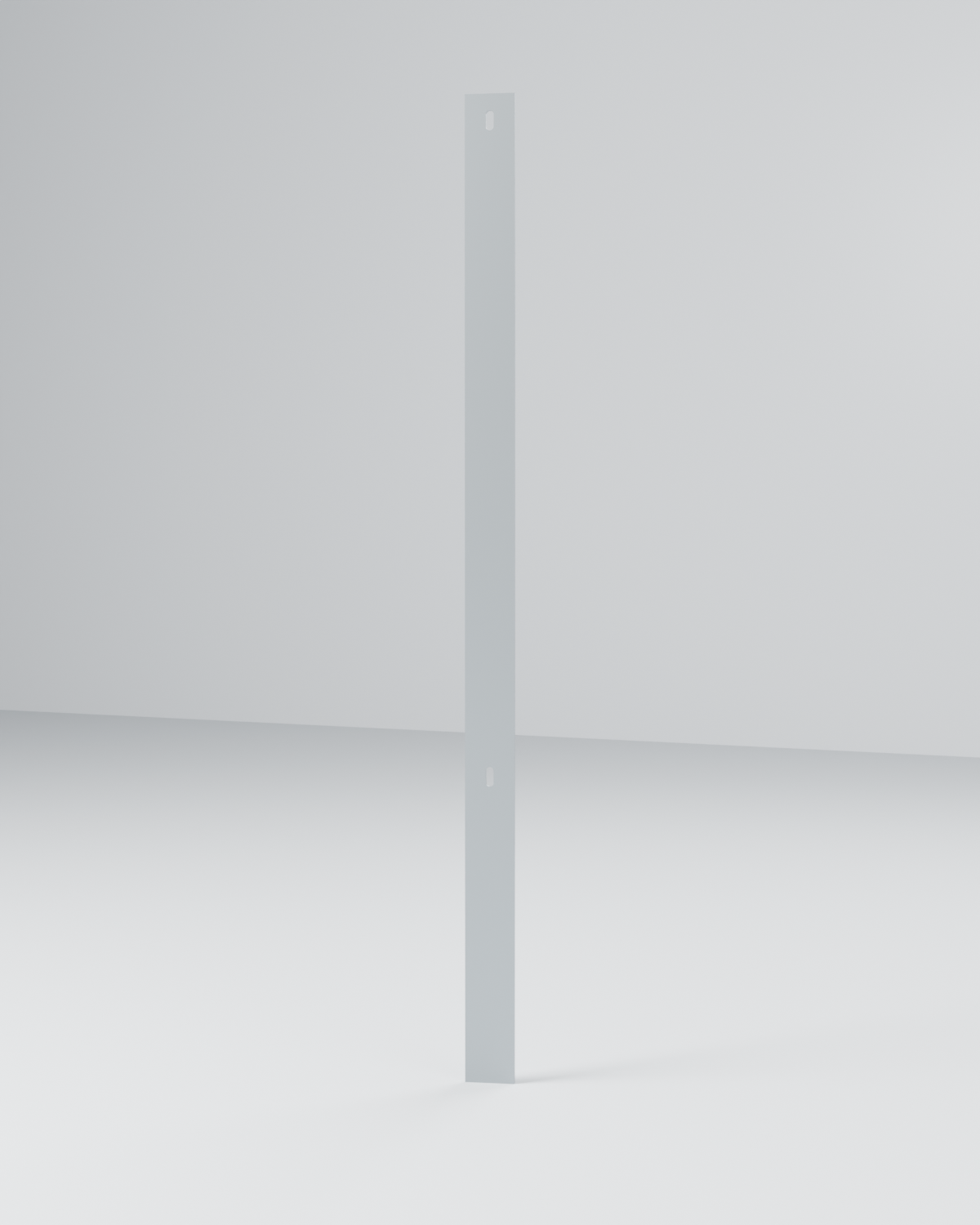 Montante Chato 3"×1/4" Chumbado 1,50 m — Galvanizado — Postes e Montantes