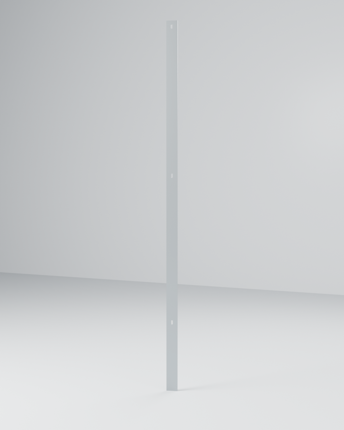 Montante Chato 3"×1/4" Chumbado 2,50 m — Galvanizado — Postes e Montantes