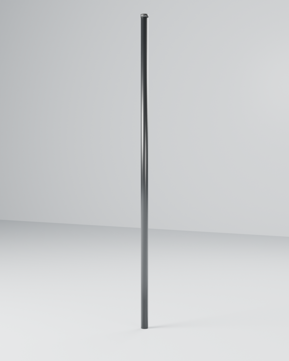 Montante Tubo 1.1/2" Chumbado 2,50 m — Preto — Postes e Montantes
