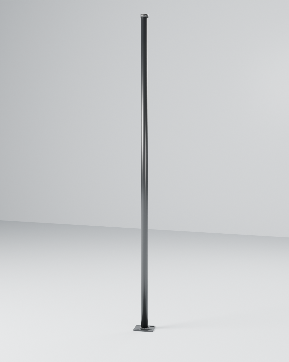 Montante Tubo 1.1/2" Parafusado 1,50 m — Preto — Postes e Montantes