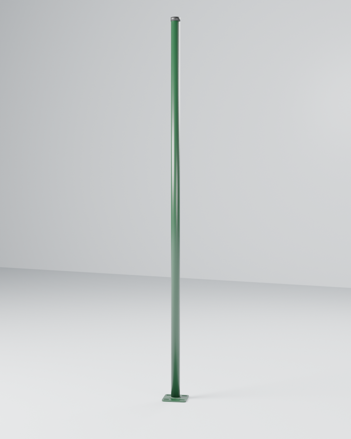 Montante Tubo 1.1/2" Parafusado 2,00 m — Verde — Postes e Montantes